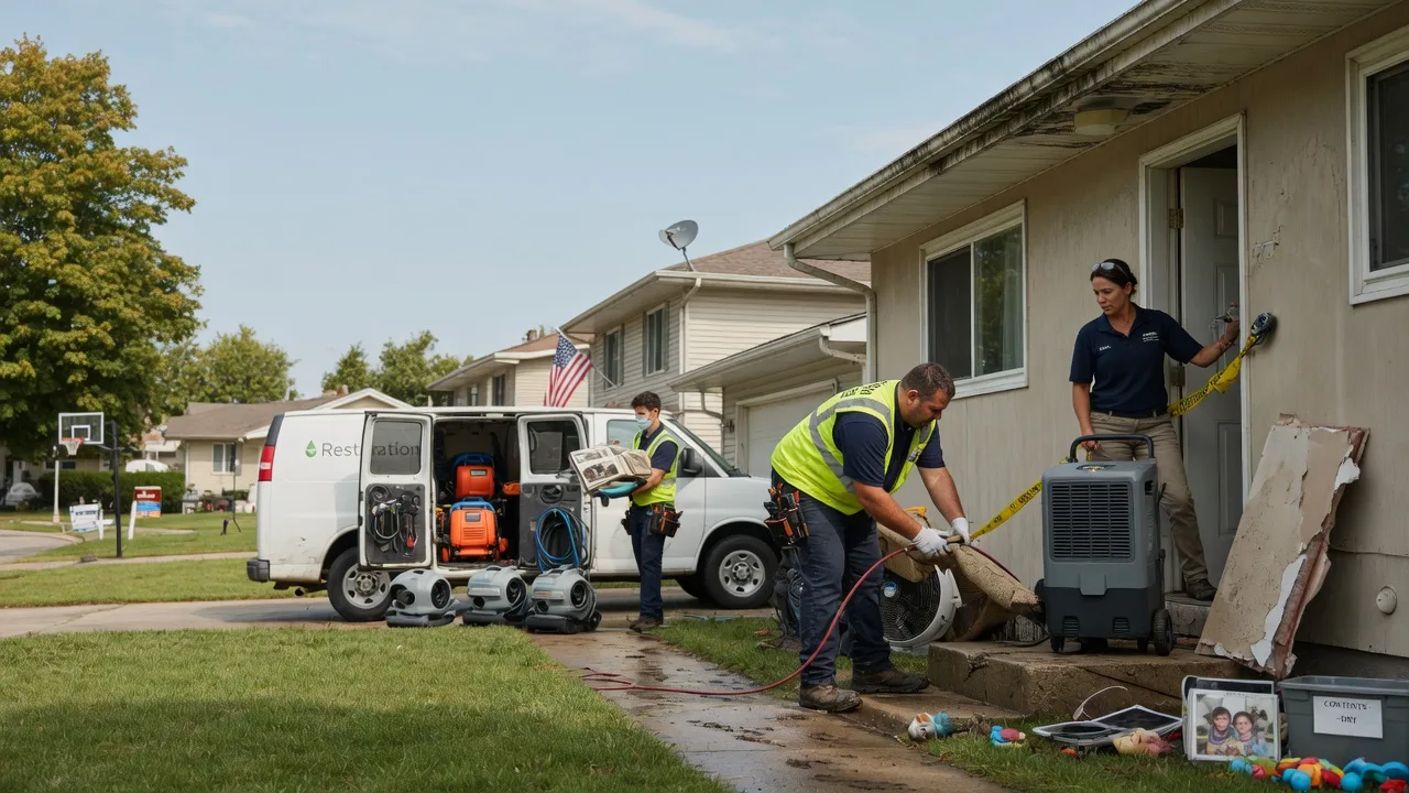 Water Damage Restoration in Walcott, IA near me